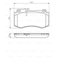 Remblokkenset, schijfrem BOSCH, u.a. für Mercedes-Benz