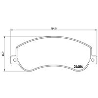 Remblokkenset, schijfrem BREMBO, u.a. für Ford