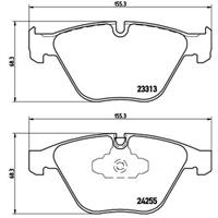 Remblokkenset, schijfrem BREMBO, u.a. für BMW