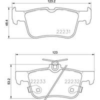 Remblokkenset, schijfrem BREMBO, u.a. für Ford