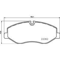 Remblokkenset, schijfrem BREMBO, u.a. für Mercedes-Benz