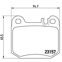 Remblokkenset, schijfrem BREMBO, u.a. für Mercedes-Benz, Maserati