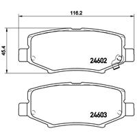 Remblokkenset, schijfrem BREMBO, u.a. für Dodge, Jeep