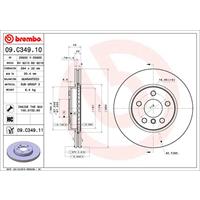 Remschijf COATED DISC LINE BREMBO, Remschijftype: Binnen geventileerd, u.a. für BMW, Mini