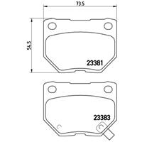 Remblokkenset, schijfrem BREMBO, u.a. für Subaru