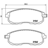 Remblokkenset, schijfrem BREMBO, u.a. für Infiniti, Nissan