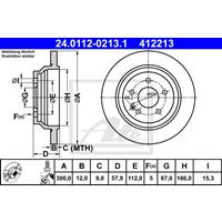 Bremsscheibe | ATE (24.0112-0213.1)