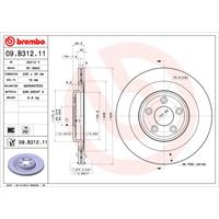 Bremsscheibe 'COATED DISC LINE' | BREMBO (09.B312.11)