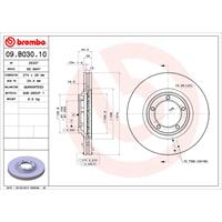 Bremsscheibe Vorderachse Brembo 09.B030.10