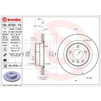 Bremsscheibe 'COATED DISC LINE' | BREMBO (09.9793.11)