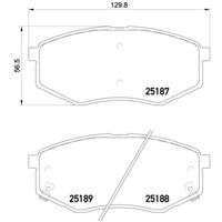 Remblokkenset, schijfrem BREMBO, u.a. für KIA, Hyundai