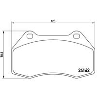 Remblokkenset, schijfrem BREMBO, u.a. für Renault