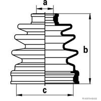 herth+bussjakoparts HERTH+BUSS JAKOPARTS Achsmanschette J2883004 Faltenbalg,Faltenbalgsatz OPEL,HYUNDAI,NISSAN,CAMPO TF_,SONATA IV EF,ALMERA I Hatchback N15