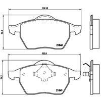 Remblokkenset, schijfrem BREMBO, u.a. für Seat, VW, Ford