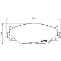 Remblokkenset, schijfrem BREMBO, u.a. für Lexus