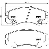 Remblokkenset, schijfrem BREMBO, u.a. für Vauxhall, Opel