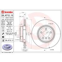 Bremsscheibe Hinterachse Brembo 09.A712.11