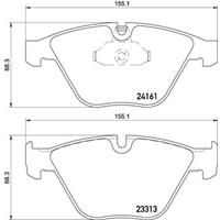 Remblokkenset, schijfrem BREMBO, u.a. für BMW