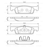 Remblokkenset, schijfrem BOSCH, u.a. für Renault, Dacia, Smart