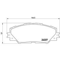 Remblokkenset, schijfrem BREMBO, u.a. für Toyota