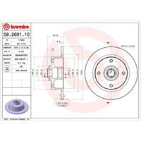 Bremsscheibe | BREMBO (08.2691.10)