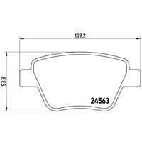 Remblokkenset, schijfrem BREMBO, u.a. für VW, Skoda, Audi, Seat