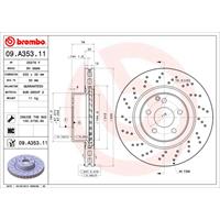 Bremsscheibe 'COATED DISC LINE' | BREMBO (09.A353.11)