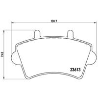 Remblokkenset, schijfrem BREMBO, u.a. für Renault, Nissan, Opel