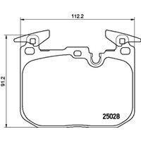 Remblokkenset, schijfrem BREMBO, u.a. für BMW