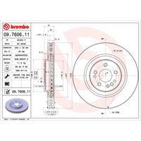 Remschijf COATED DISC LINE BREMBO, Remschijftype: Binnen geventileerd, u.a. für Mercedes-Benz