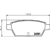 Remblokkenset, schijfrem BREMBO, u.a. für Mazda