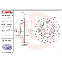 Remschijf BREMBO XTRA LINE BREMBO, Remschijftype: Geperforeerd, u.a. für Land Rover, Ford