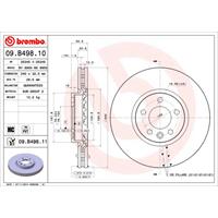 COATED DISC LINE BREMBO, Remschijftype: Binnen geventileerd, u.a. für VW