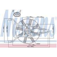 Koelventilatorwiel NISSENS, Diameter (mm)283mm, Spanning (Volt)12V, u.a. für Citroën, Peugeot