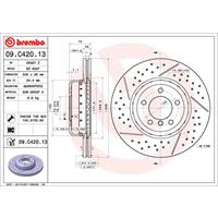 TWO-PIECE DISCS LINE BREMBO, Remschijftype: Binnen geventileerd, u.a. für BMW