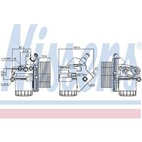 NISSENS Ölkühler 90893 Ölkühler, Motoröl FORD,FIAT,PEUGEOT,TRANSIT MK-7 Kasten,TRANSIT MK-7 Bus,TRANSIT MK-7 Pritsche/Fahrgestell