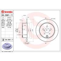 Bremsscheibe 'COATED DISC LINE' | BREMBO (08.C661.11)