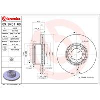 Bremsscheibe | BREMBO (09.9761.60)