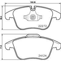 Remblokkenset, schijfrem BREMBO, u.a. für Jaguar