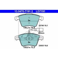 Volkswagen Low dust Keramische remblokken 13047071912