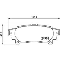 lexus Remblokken set P83152