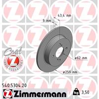Bremsscheibe 'COAT Z' | Zimmermann (540.5304.20)