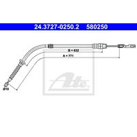 Seilzug, Feststellbremse | ATE (24.3727-0250.2)