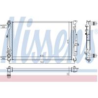 Kühler, Motorkühlung Nissens 60308A