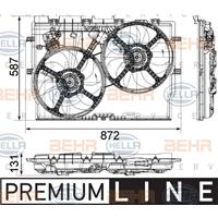 Lüfter, Motorkühlung 'PREMIUM LINE' | MAHLE (CFF 230 000P)