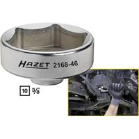 HAZET Ad-Blue Filter-Schlüssel 2168-46 - Vierkant hohl 10 mm (3/8 Zoll) - Außen-Sechskant Profil
