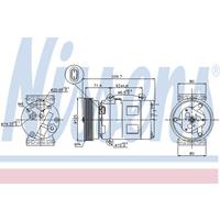 nissan Compressor, airconditioning