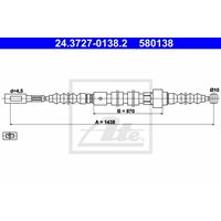 Seilzug, Feststellbremse hinten ATE 24.3727-0138.2