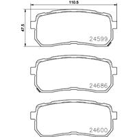 Remblokkenset, schijfrem BREMBO, u.a. für KIA, Hyundai