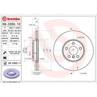 Remschijf COATED DISC LINE BREMBO, Remschijftype: Binnen geventileerd, u.a. für BMW, Mini